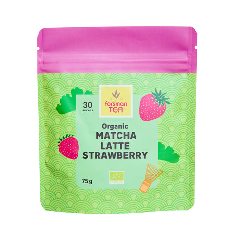 Forsman tea Strawberry Matcha Latte Mix 75g Organic